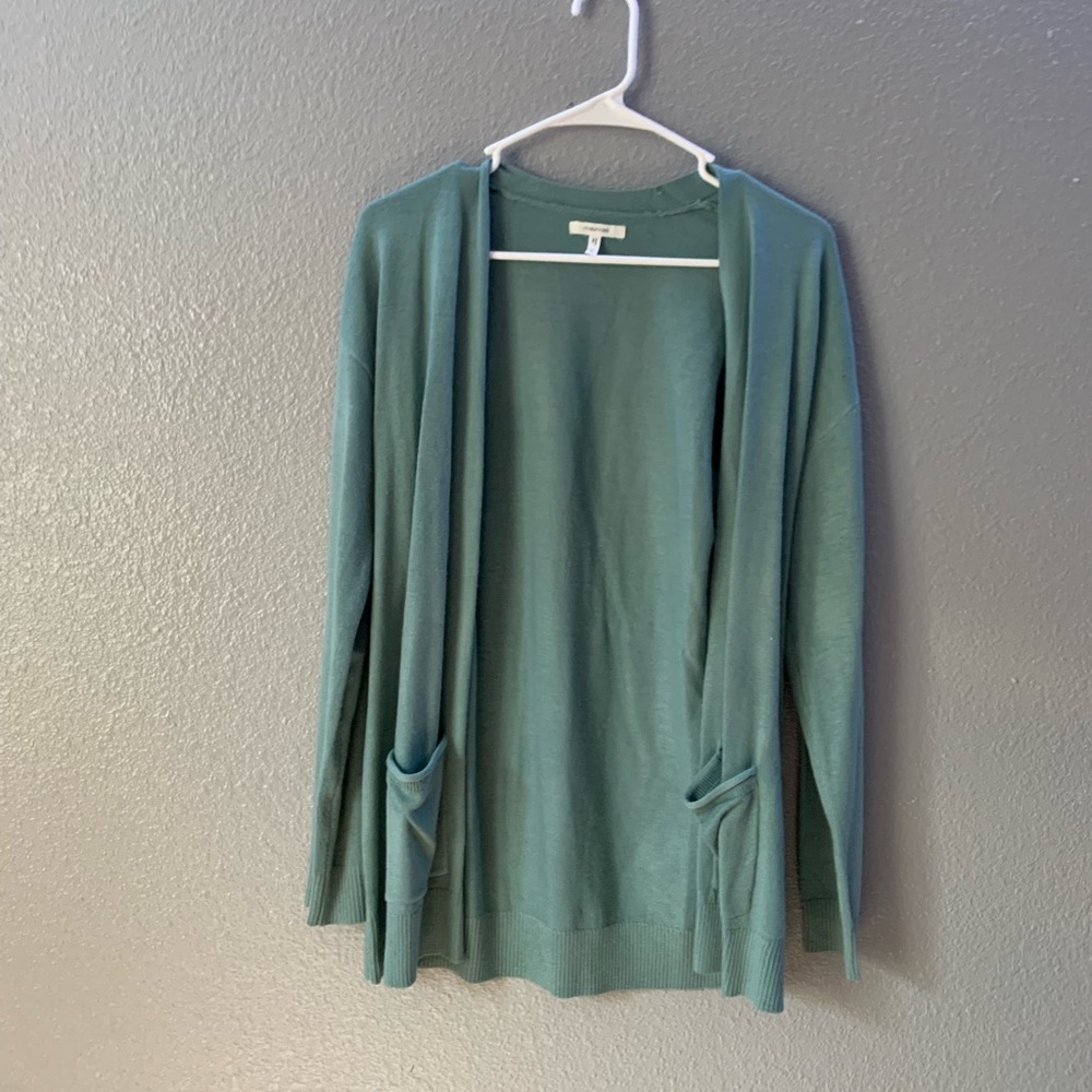 Teal cardigan from Maurices